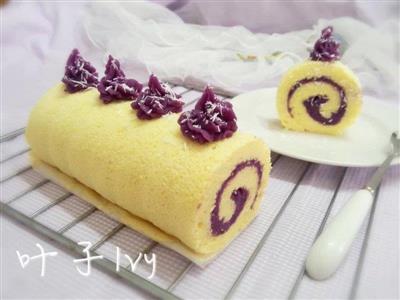 紫薯ケーキ巻