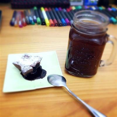 熔岩チョコレートケーキ