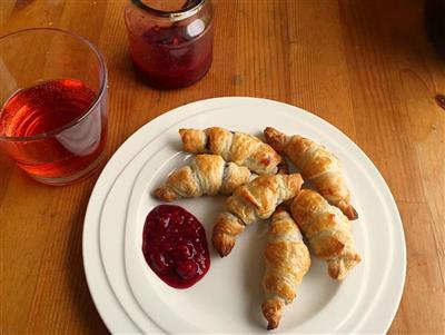 迅速ミニチョコレートアーモンド croissant