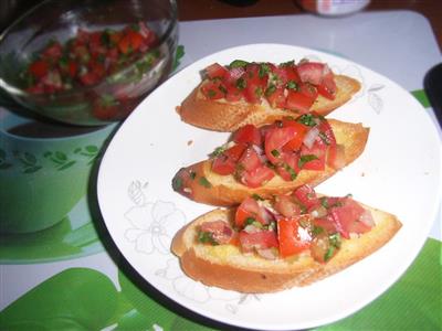 トマトササソ Bruschetta