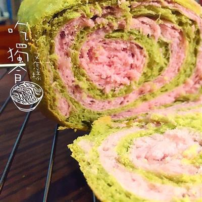 抹茶紫薯パンケーキ